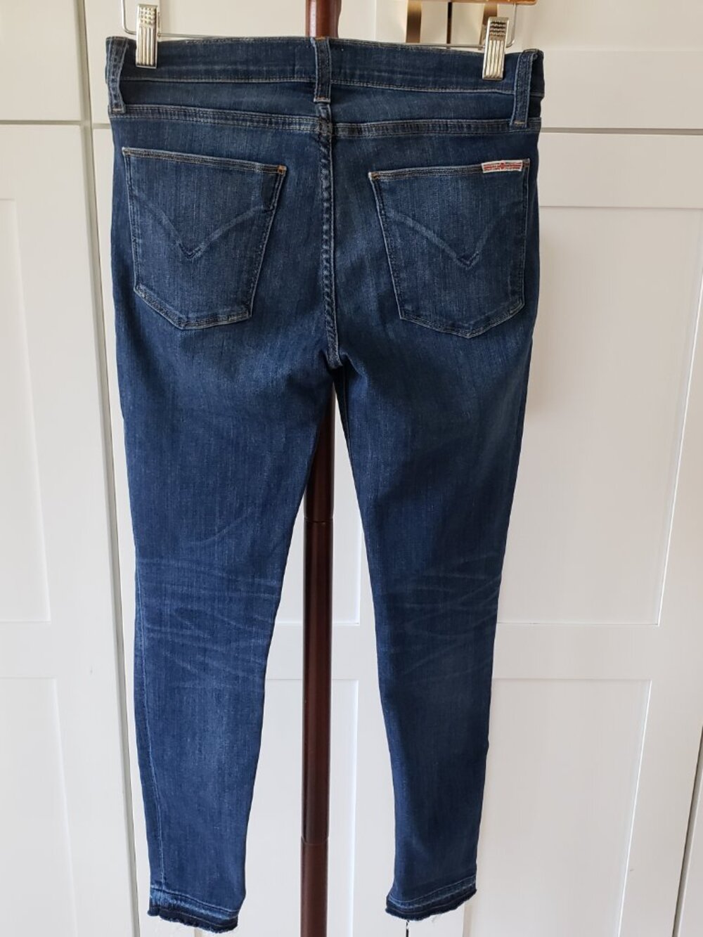 Hudson Jeans Womens 27 Dark Wash Krista Crop Skinny - Picture 2 of 5